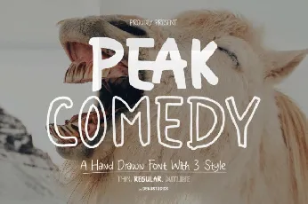 Peak Comedy font