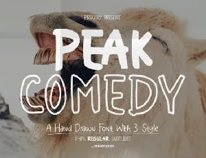 Peak Comedy font