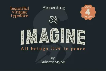 Imagine font