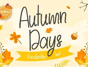Autumn Days - Personal Use font