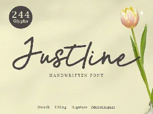 Justline Personal Use font