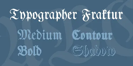 Typographer Fraktur font