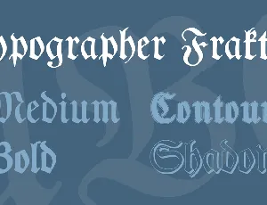 Typographer Fraktur font