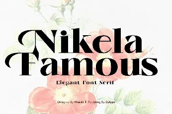 Nikela Famous font