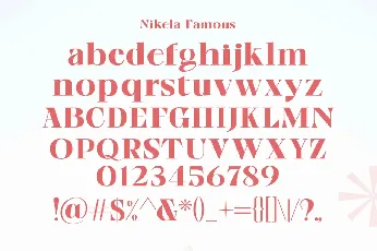 Nikela Famous font