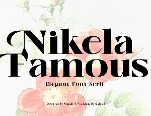 Nikela Famous font