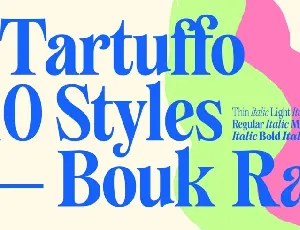 Tartuffo Family font