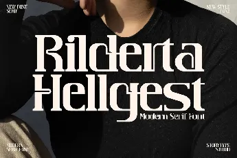 Rilderta Hellges Typeface font