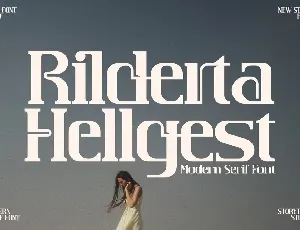 Rilderta Hellges Typeface font