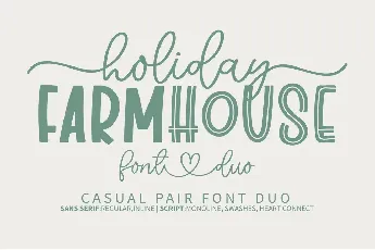 Holiday Farmhouse font