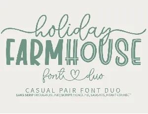 Holiday Farmhouse font