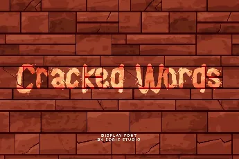 Cracked Words font