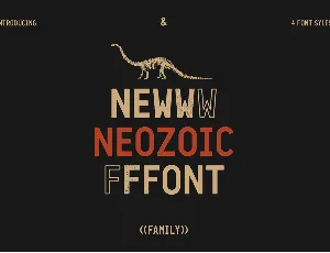 Neozoic Family font