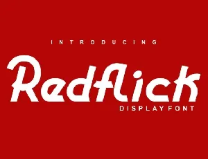 Redflick font