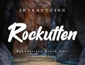 Rockutten font