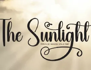 The Sunlight Script font