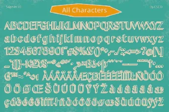 Saphile 3D font