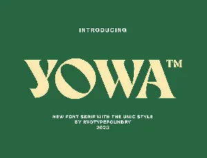 Yowa font