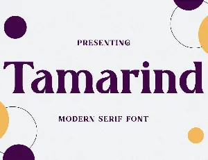 Tamarind font