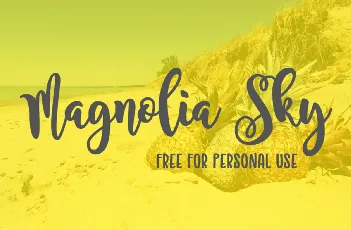 Magnolia Sky font