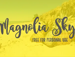 Magnolia Sky font