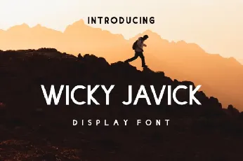 Wicky Javick Family font