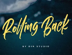 Rolling Back Script font