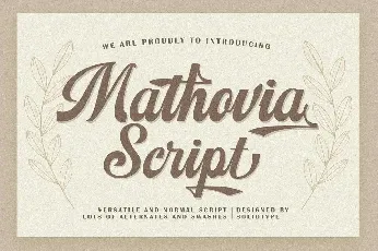 Mathovia Script font