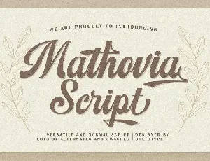 Mathovia Script font