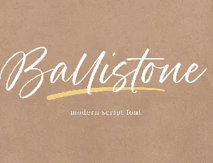 Ballistone font