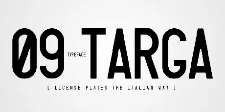 Targa font