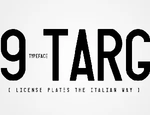 Targa font