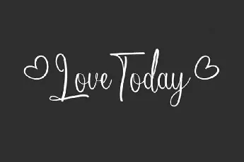 Love Today Script font