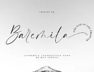 Baremila Script font