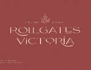 Rollgates Victoria font