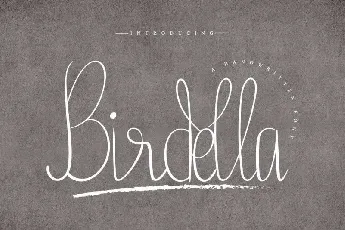 Birdella Calligraphy font