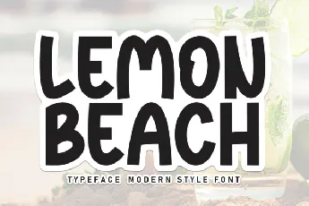 Lemon Beach Display font