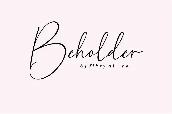 Beholder Script font