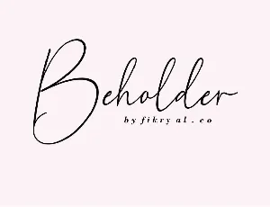 Beholder Script font