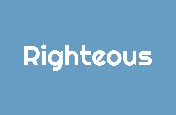 Righteous font