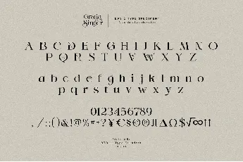 Gratia Singer font