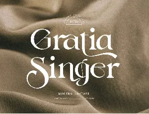 Gratia Singer font