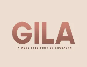 Gila Family font