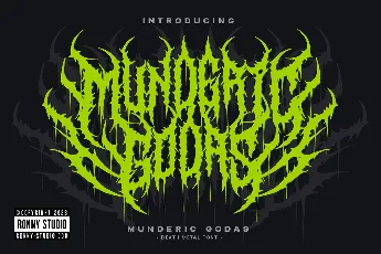 Munderic Godas DEMO font