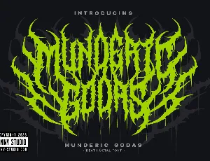 Munderic Godas DEMO font