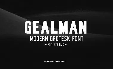 Gealman font