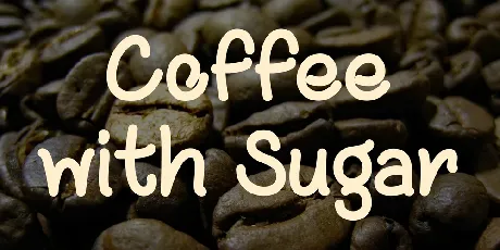 Coffee with Sugar font