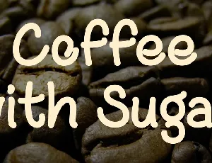 Coffee with Sugar font