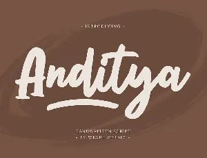 Anditya font