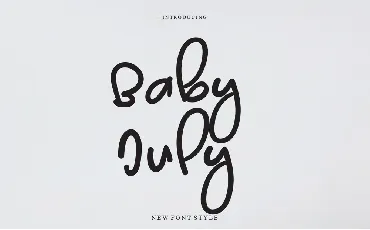 Baby July font